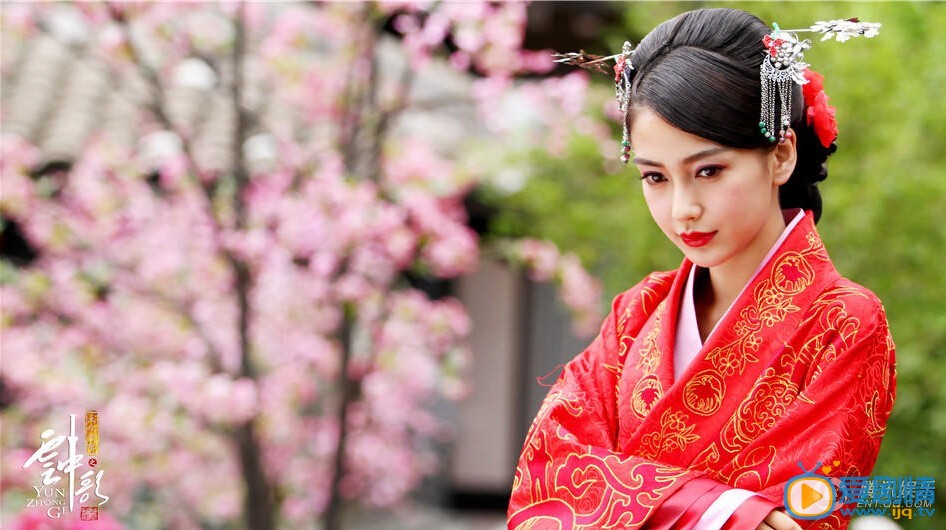 云中歌首播 Angelababy唯美大红色婚服扮相曝光(组图)