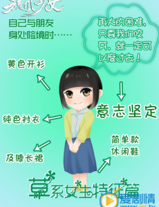 旋风少女将播 解析草系女生的特征特点
