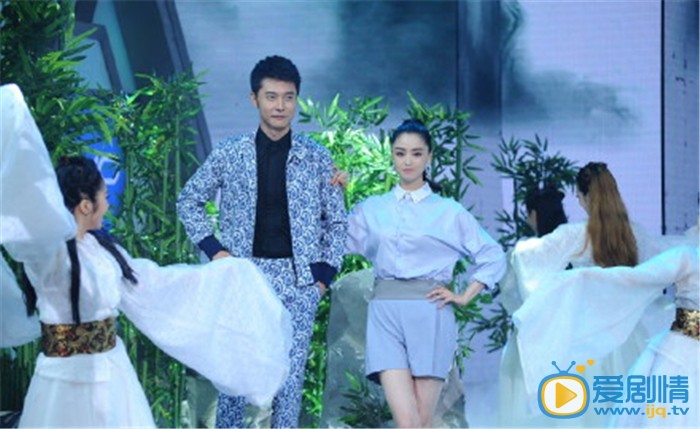 《花千骨》做客快乐大本营 霍建华马可张丹峰高清现场照！（组图）