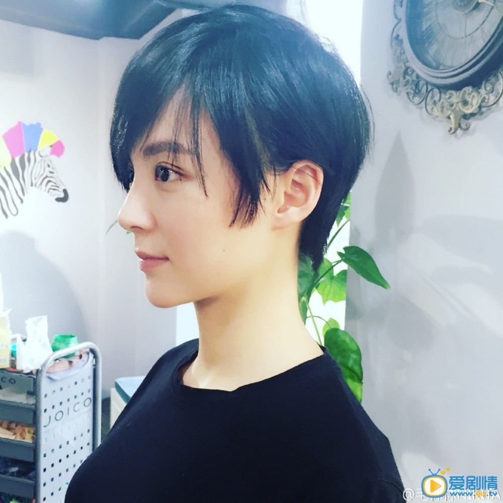 毛林林帅气短发照
 毛林林高清写真_毛林林高清剧照